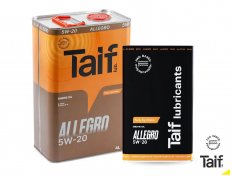 АКЦИЯ!!! TAIF ALLEGRO 5W-20 4л+1л Масло моторное