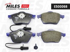MILES E500068 Колодки тормозные передние (PN0300W) Ceramic