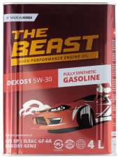 THE BEAST DEXOS 1 5W-30 ILSAC GF-6A API SP 4л Масло моторное E0114L04U1