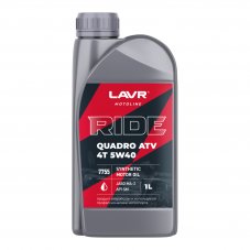 LAVR 7755 MOTO RIDE QUADRO 4T 5W-40 API SM JASO MA-2 1л Масло моторное