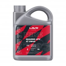 LAVR 7756 MOTO RIDE QUADRO 4T 5W-40 API SM JASO MA-2 4л Масло моторное