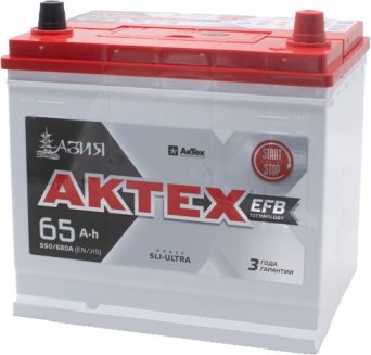 АКТЕХ EFB Аккумуляторная батарея Ah65 Asia евро