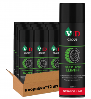 VD GROUP Чернитель шин 650мл VD-0078 (Комплект 12шт)