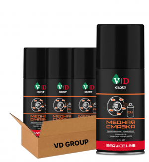 VD GROUP Смазка МЕДНАЯ 210мл VD-0057 (Комплект 3шт)