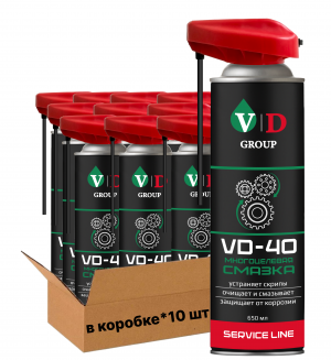 VD GROUP Многоцелевая смазка VD-40 650мл VD-0030 (Комплект 10шт)