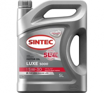 АКЦИЯ!!! SINTEC LUXE 5000 5W30 A3/B4 SL/CF 5л Масло моторное