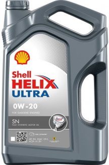 Shell Helix ULTRA SN PLUS 0W20 5л син Масло моторное