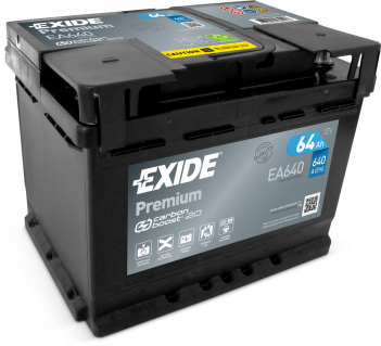EXIDE EA640 Аккумулятор Premium 64Ah 600A ETN0 о.п.