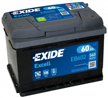 EXIDE EB602 Аккумулятор EXCELL 60Ah 540A ETN0 о.п. низ