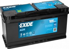 EXIDE EK1050 AGM Аккумулятор 105Ah 950A ETN0 о.п.