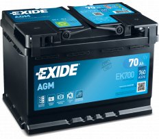EXIDE EK700 AGM Аккумулятор 70Ah 760A ETN0 о.п.