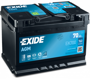 EXIDE EK700 AGM Аккумулятор 70Ah 760A ETN0 о.п.