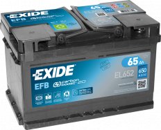 EXIDE EL652 Аккумулятор EFB 65Ah 650A о.п.