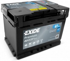EXIDE EA612 Аккумулятор Premium 61Ah 600A ETN0 о.п.