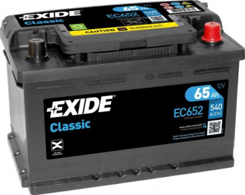 EXIDE EC652 Аккумулятор CLASSIC 65Ah 540A ETN0 о.п.