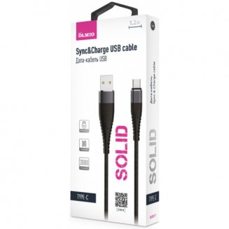 OLMIO Кабель SOLID USB 2.0 type-c 039517