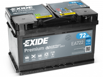 EXIDE EA722 Аккумулятор Premium 72Ah 720A ETN0 о.п.