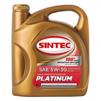 SINTEC PLATINUM 7000 SAE 5W-30 API SP, ACEA C3 SP 4л Масло моторное