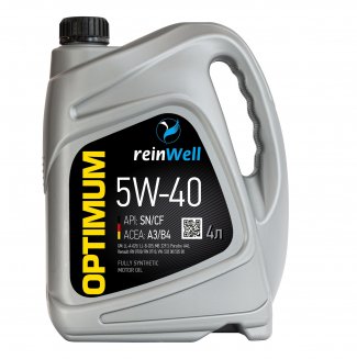 ReinWell Optimum 4933 5W40 A3/B4 4л Масло моторное
