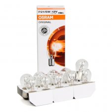 OSRAM P21/5W 12V BAY15d ORIGINAL Лампа двухконтактная, прямой цоколь 7528