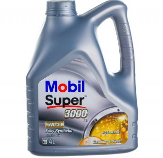 Mobil Super 3000 X1 5W-40 API SN/CF, ACEA A3/B4 (ОАЭ) 4л Масло моторное