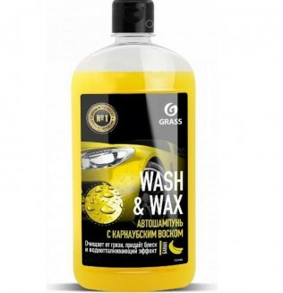 GRASS Wash&amp;Wax 1л Автошампунь с карнаубским воском