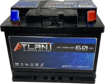 ATLANT Аккумулятор 60 А/ч Прям. 500A L2