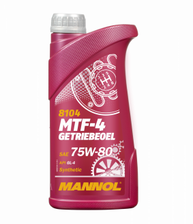 MANNOL 8104 MTF-4 Getriebeoel SAE 75W-80 GL-4 1л Трансмиссионное масло