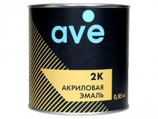 AVE 2K Акриловая Автоэмаль 0,85кг + 0,2кг (Черный 601)