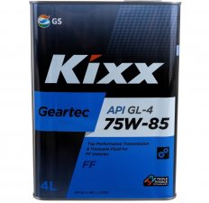 Kixx Geartec FF GL-4 75W-85 (Gear Oil HD) п/синт 4л Масло трансмиссионное