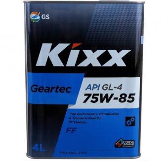 Kixx Geartec FF GL-4 75W-85 (Gear Oil HD) п/синт 4л Масло трансмиссионное