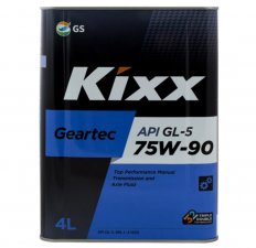 Kixx Geartec GL-5 75W-90 п/синт 4л Масло трансмиссионное