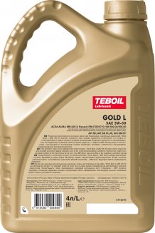 TEBOIL Gold L 5W-30 4л Масло моторное