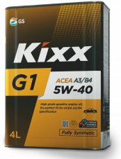 Kixx G1 A3/B4 5W-40 4л Масло моторное