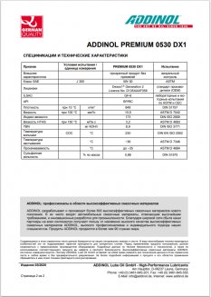 ADDINOL Premium 5W-30 DX1 API SP ILSAC GF-6A 5л Масло моторное