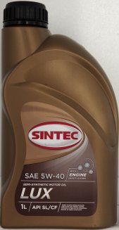 SINTEC Люкс 5W40 SL/CF (п/с) 1л Масло моторное