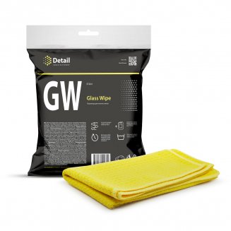 Detail GW Glass Wipe Салфетка для очистки стекол Желтая 40*40см DT-0243