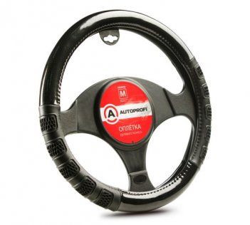 AP-2051 BK/BK(M) Оплетка руля AUTOPROFI