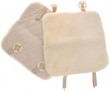 Lambascin FUR -1410Short WH Меховая подушка, кор. мех 2шт(бел)