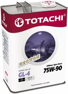 TOTACHI GL-4 75W-90 4л синт.Трансмиссионное масло