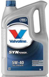 Valvoline SynPower Motor Oil SAE 5W-40 5л Масло моторное