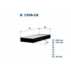 FILTRON K1208-2X (CU 2521-2) Фильтр салонный