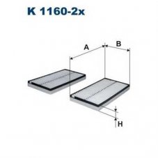 FILTRON K1160-2X (CU 3139) Фильтр салонный