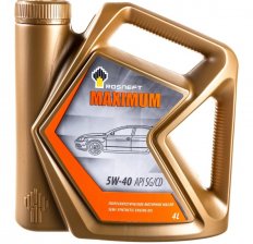Rosneft Maximum 5w40 4л Масло моторное