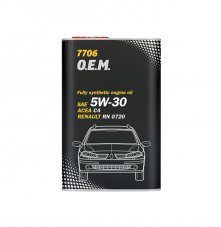 MANNOL 7706 O.E.M. FOR RENAULT NISSAN 5W30 5л Масло моторное