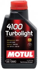 Motul 4100 turbolight sae 10w40 1л Масло моторное