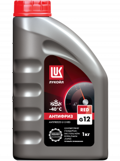 LUKOIL Антифриз RED G-12 красный 1кг