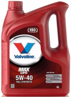 Valvoline MAXLIFE 5W40 4л Масло моторное
